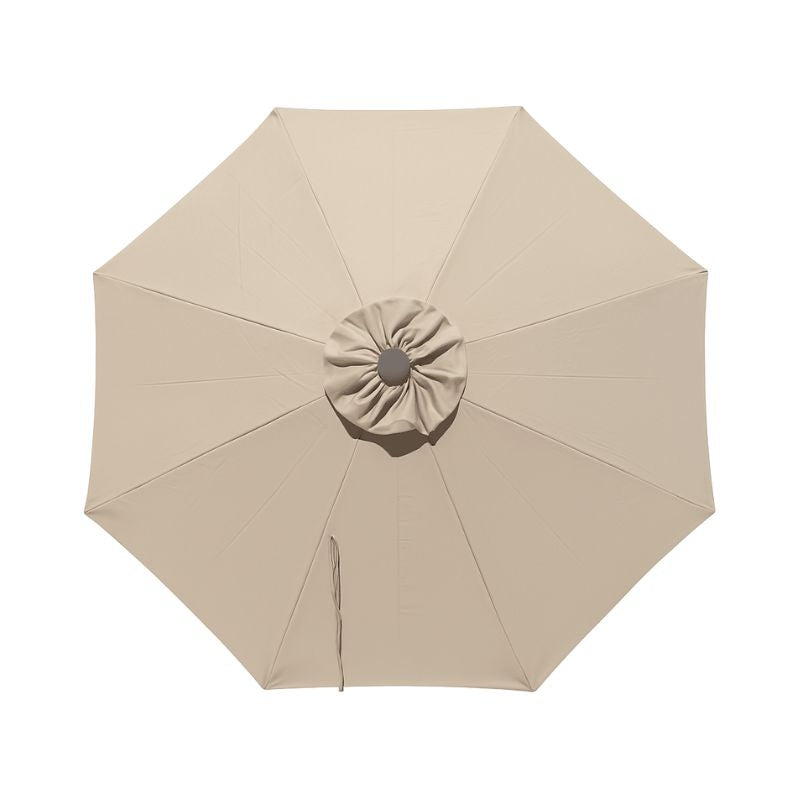 Beige 8 Rib Poly Acrylic Fade Resistant Patio Umbrella canopy replacement