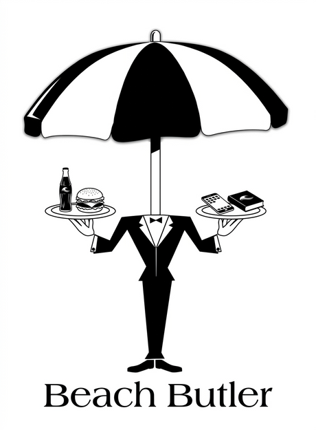Beach Butler Umbrella With Table: $39 introductory price.