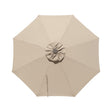 Beige 8 Rib Poly Acrylic Fade Resistant Patio Umbrella canopy replacement
