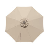 Beige 8 Rib Poly Acrylic Fade Resistant Patio Umbrella canopy replacement