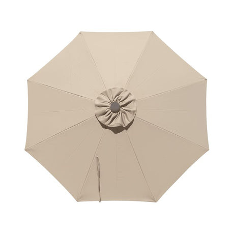 Beige 8 Rib Poly Acrylic Fade Resistant Patio Umbrella canopy replacement