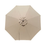 Beige 8 Rib Poly Acrylic Fade Resistant Patio Umbrella canopy replacement