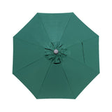 Hunter Green 8 Rib Poly Acrylic Fade Resistant Patio Umbrella canopy replacement