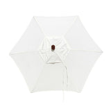 Natural Canvas 6 Rib Patio Umbrella Canopy
