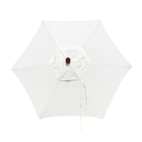 Natural Canvas 6 Rib Patio Umbrella Canopy