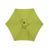 6.5 FT Poly Canvas Umbrella Replacement Canopy - 6 Ribs