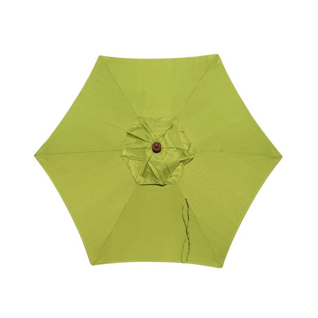 6.5 FT Poly Canvas Umbrella Replacement Canopy - 6 Ribs