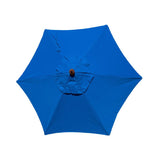 Pacific Blue 6 Rib Acrylic Fade Resistant Patio Umbrella canopy replacement