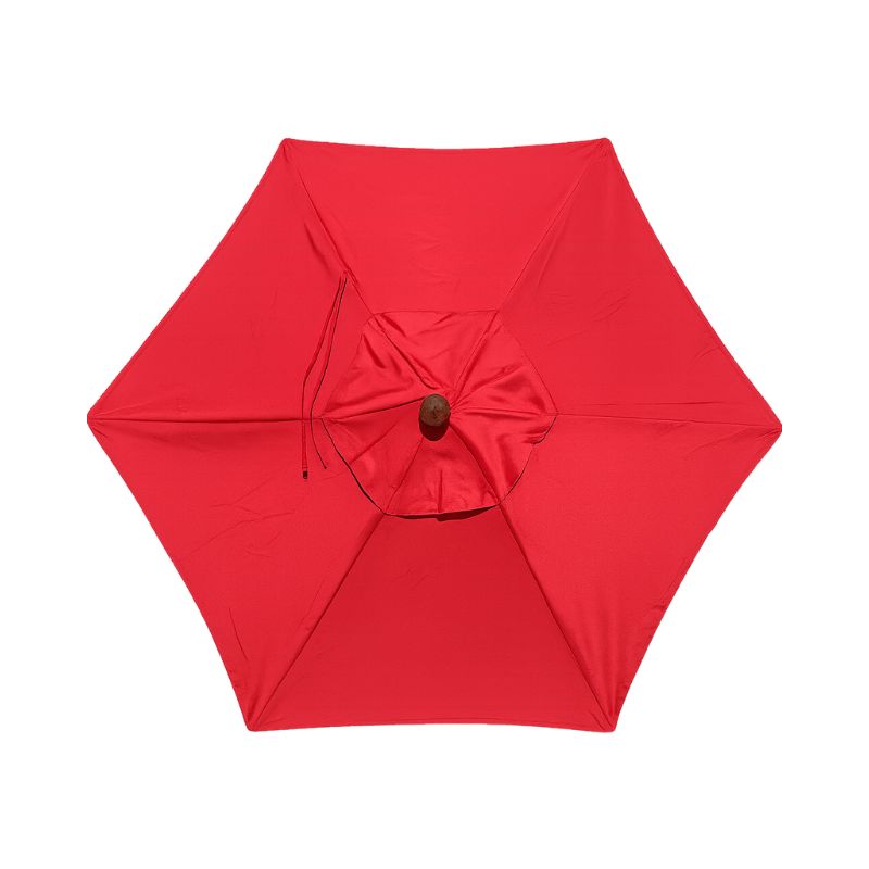 Red Poly Acrylic Fade Resistant Patio Umbrella canopy replacement
