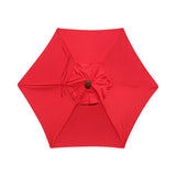 Red Poly Acrylic Fade Resistant Patio Umbrella canopy replacement