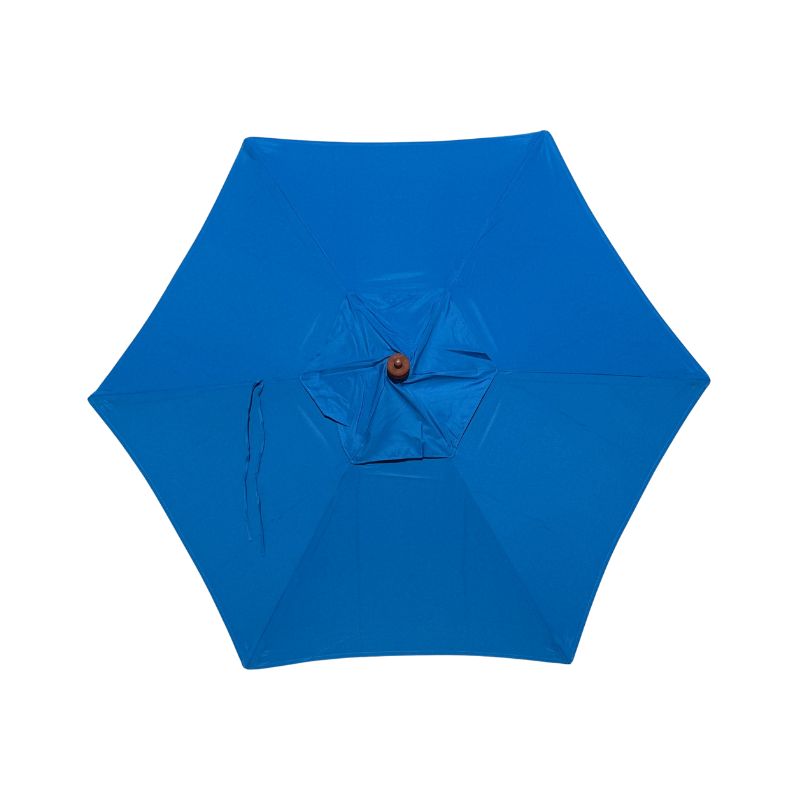 9 FT Poly Canvas Umbrella Replacement Canopy - 6 Ribs