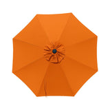 Tangerine 8 Rib Acrylic Fade Resistant Patio Umbrella canopy replacement