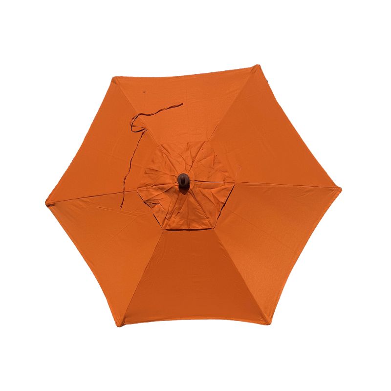 Tangerine Acrylic Fade-Resistant 6 Rib Patio Umbrella canopy replacement