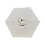 Vanilla 6 Rib Poly Fabric Patio Umbrella Canopy Replacement