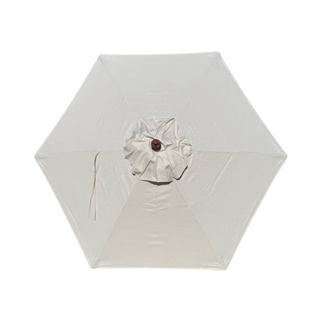 Vanilla 6 Rib Poly Fabric Patio Umbrella Canopy Replacement