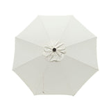 9 FT Poly Canvas Umbrella Replacement Canopy - 8 Ribs