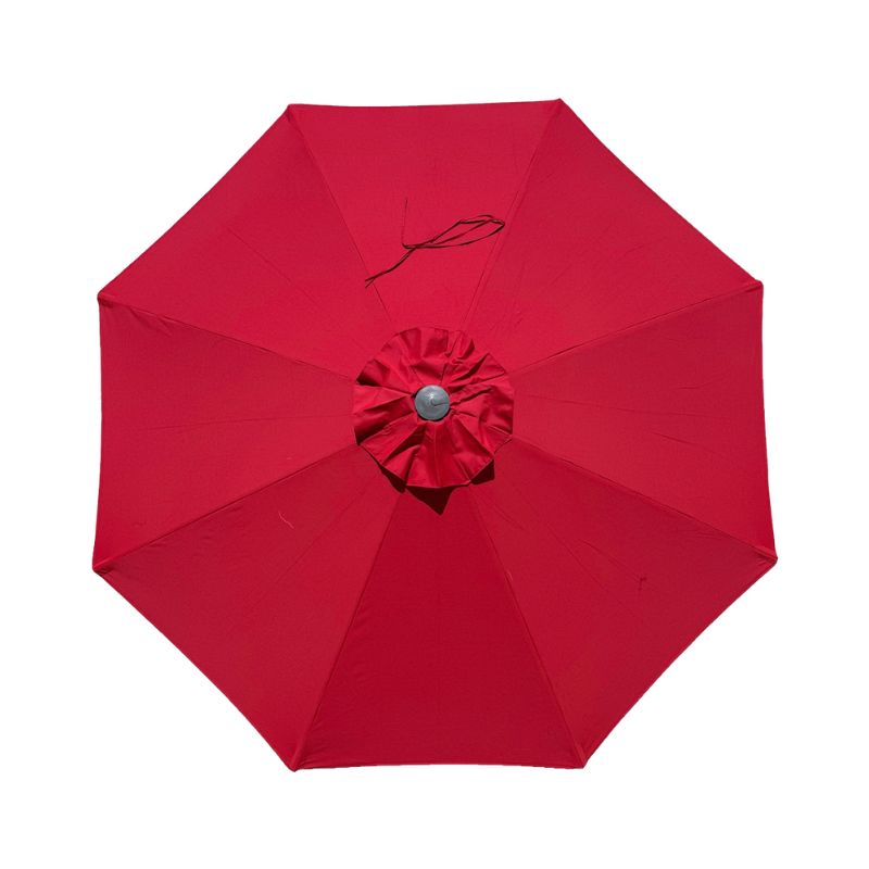 Red 8 Rib Poly Acrylic Fade Resistant Patio Umbrella canopy replacement
